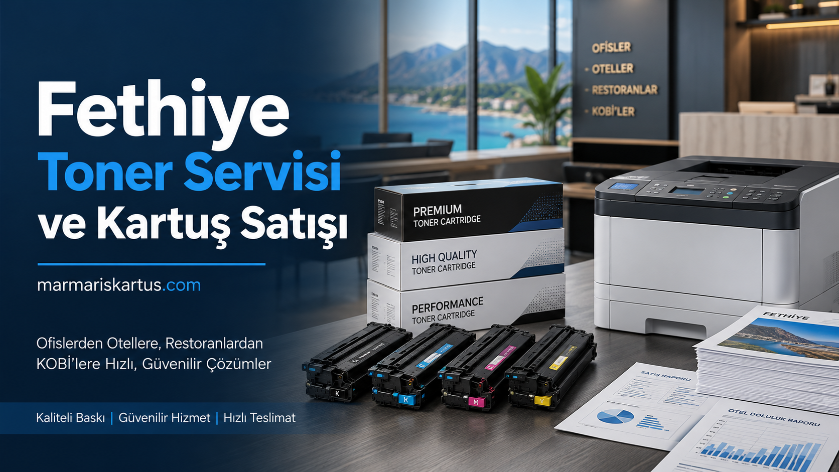 Fethiye Toner Servisi ve Kartuş Satışı İle Orijinal ve Muadil Kartuş Çözümleri